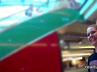 exceptional czech babe strips in mall then gets clothes ripped for hardcore pov pounding