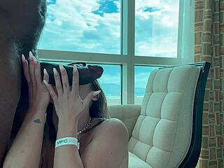 Saradiamante swallows 30cm black cock deep in mouth and pussy