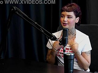 Annie Clementine's Nervous Tattoo Orgy in Sheer Red