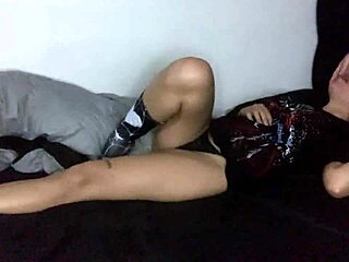 roommates sneak petite latina fuck before bed with orgasms