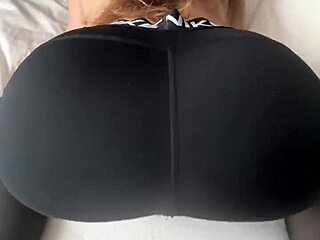 Big juicy ass in tight Nike pro leggings deserves fat cock slamming wet pussy 😍🍑💦