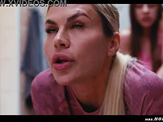 Zlata Shine gym anal pounded by huge XXL shemale futa cock