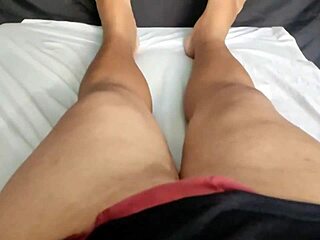 caught her masturbating at home