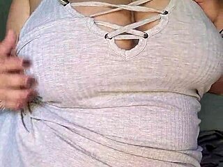 Thick Curvy Girl's Dress Solo Booty Ecstasy Orgasms