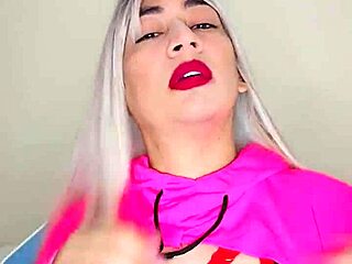 rosy transexual crossdresser flaunts her thick tempting cock