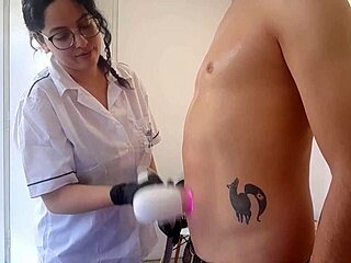 colombian beauty's huge natural tits get happy ending laser wax finale