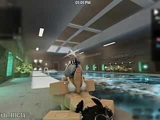 alsace cosplayer blows me deep at pool roblox rough cosplay cumshot part 1