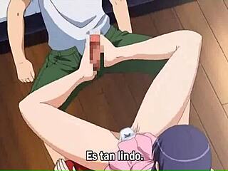 hentai legs deliver teasing footjob climax