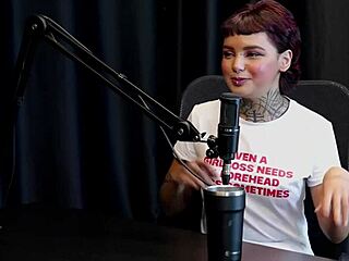 Annie Clementine's Nervous Tattoo Orgy in Sheer Red