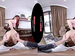 Reality Lovers Features Katana's Intense Asian Brunette Cowgirl Ride on Monster Cock with Small Tits and Blowjob Action.