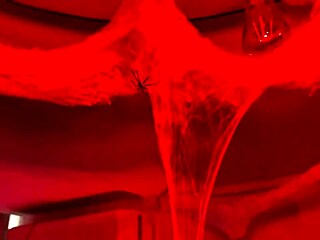 halloween bisexual orgy: devil nun witch lick pussies in lingerie party!