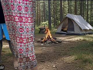 imagine wife sneaking boss fuck in forest behind hubby