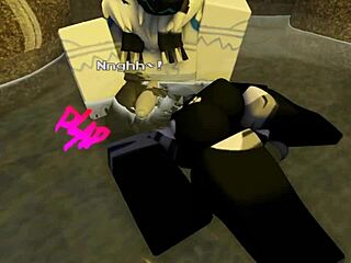 shark dives into rough furry bath creampie adventure in roblox