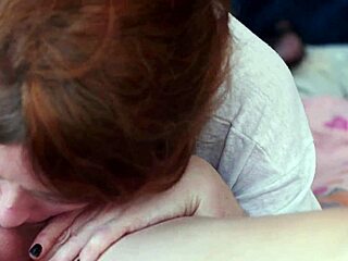 Cute Redhead Transgirl Deepthroats Cock Roughly Sloppily