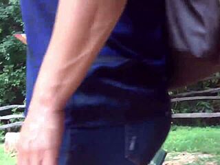 candid mexican teen's fat ass shakes in tight jeans