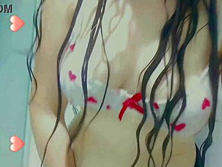 wet horny student showers while fingering her naughty pussy
