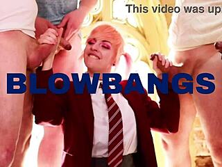 posh british teen's classy blowjob ends in swallow