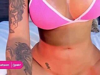 horny big tits hottie teases creamy wet pussy on cam 💦😘