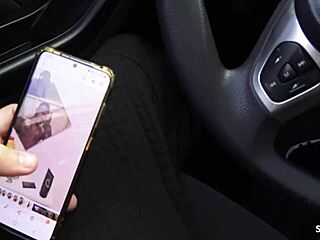 german teen risks cheating fuck in stranger's car on first date 😏🚗💦