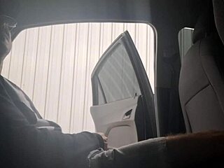 punk redhead flashes risky street bus stop fun 😈