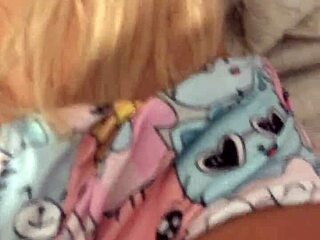 blindfolds boyfriend invites stepmom for sex doll anal fun