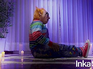 chucky surprises tiffany with intense halloween anal break