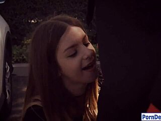 Huge tits babe Stella Cox smashed in garage 💦🍆