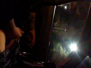 jerking off alone in the car outdoor public fun