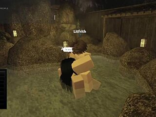 quick hard fuck with my fuckbuddy friend in roblox style litfrith <3