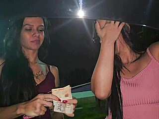 hey, caught you jerking in the car... wanna cum with us? 🔥🍆👯‍♀️