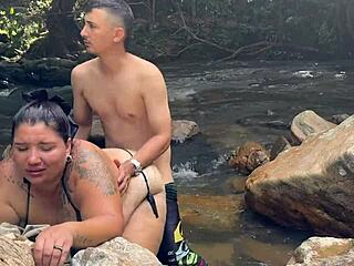 risky river fuck tight latina pussy ripped clothes rough ride?