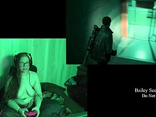 bbw brunette bares big natural tits and fat ass at lake house part 4