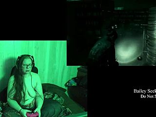 bbw brunette bares big natural tits and fat ass at lake house part 4