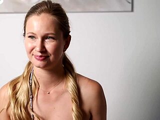 blonde beauty trembles fingering her wet ass deeply