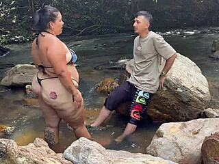 risky river fuck tight latina pussy ripped clothes rough ride?