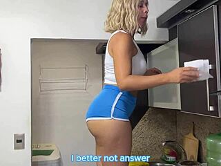madrastra, your shorts hug that huge ass—i can't resist licking it?