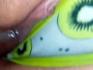 Kiwi slut's panties aside for sloppy monster BBC pounding