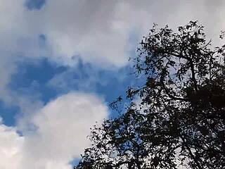 Forester lesbian licks pussy wildly in hut!