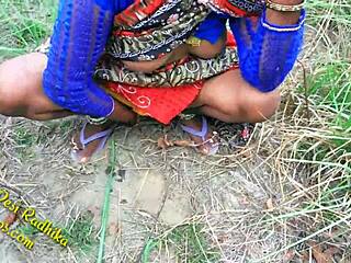 Sexy Indian Couple Fucks Passionately in Jungle Forest