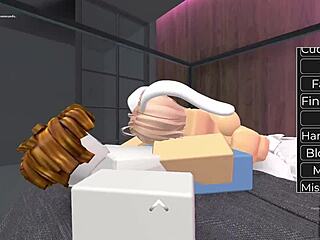 bacon-haired blonde bunny's playful assistance