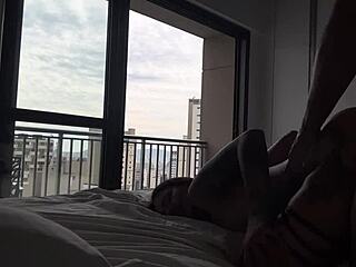 Tattooed Muscular Bodybuilder's Perfect Doggystyle Anal Creampie in Sheer Lingerie