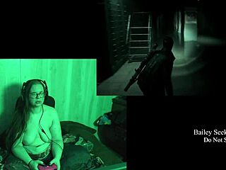 bbw brunette bares big natural tits and fat ass at lake house part 4