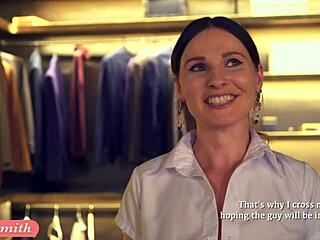Jeny Smith Upskirts and Teases Stranger in Store