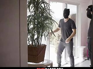 hot blonde maid takes double penetration in threesome