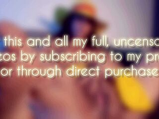 worship fem luffy's juicy colombian ass pussy lips and dripping feet