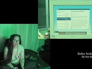 bbw brunette bares big natural tits and fat ass at lake house part 4