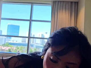 asian slut ember snow creams on massive bbc 🔥💦