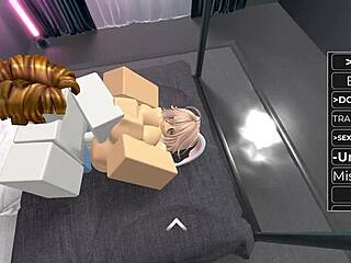 bacon-haired blonde bunny's playful assistance