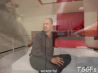 tranny slut how do you ride that big ass so well in group orgy?