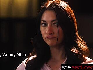 Body artist seduces painted curves erotic massage